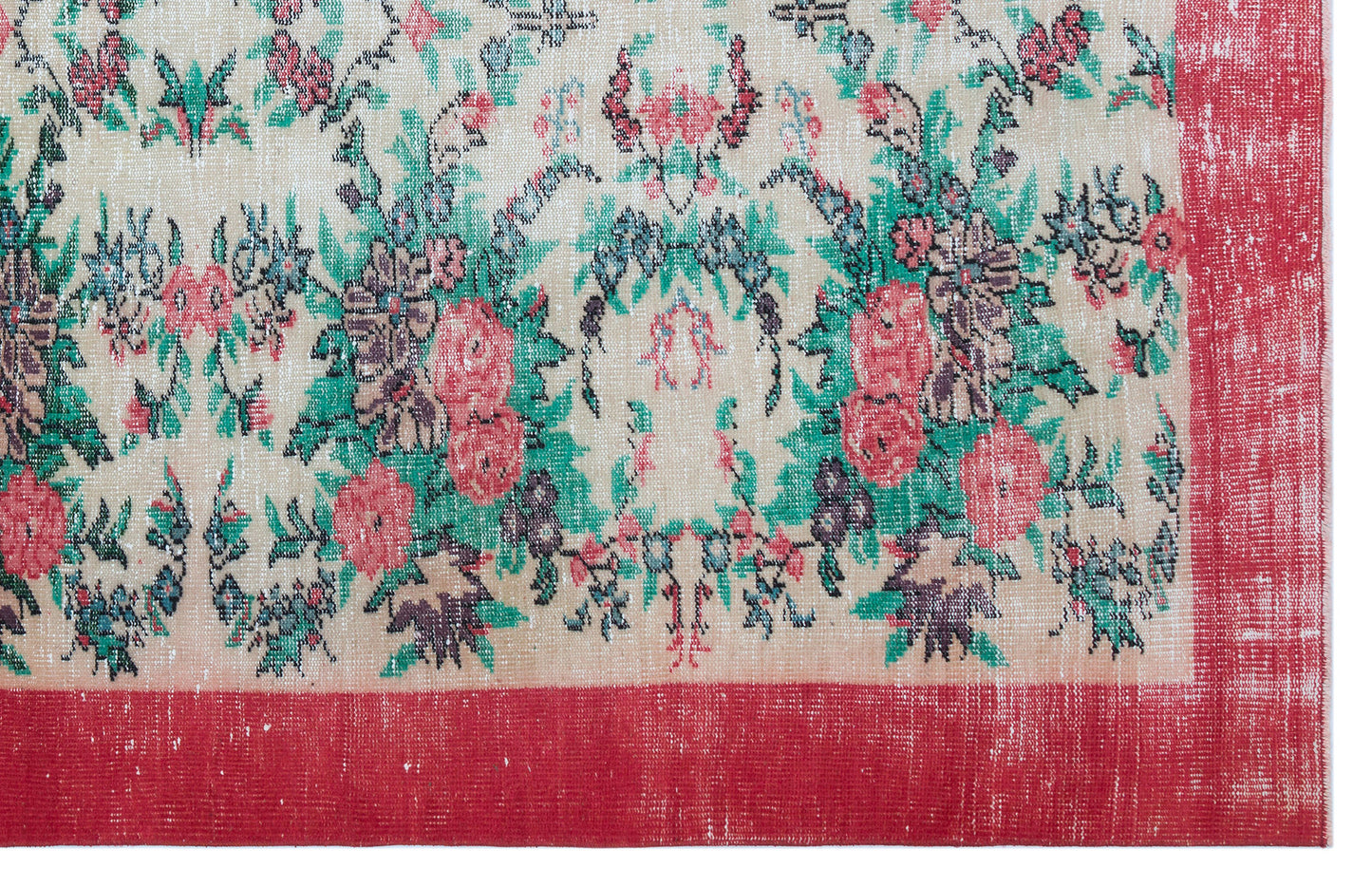 Mobael - Vintage Floral Rug - 5'9 X 9'1
