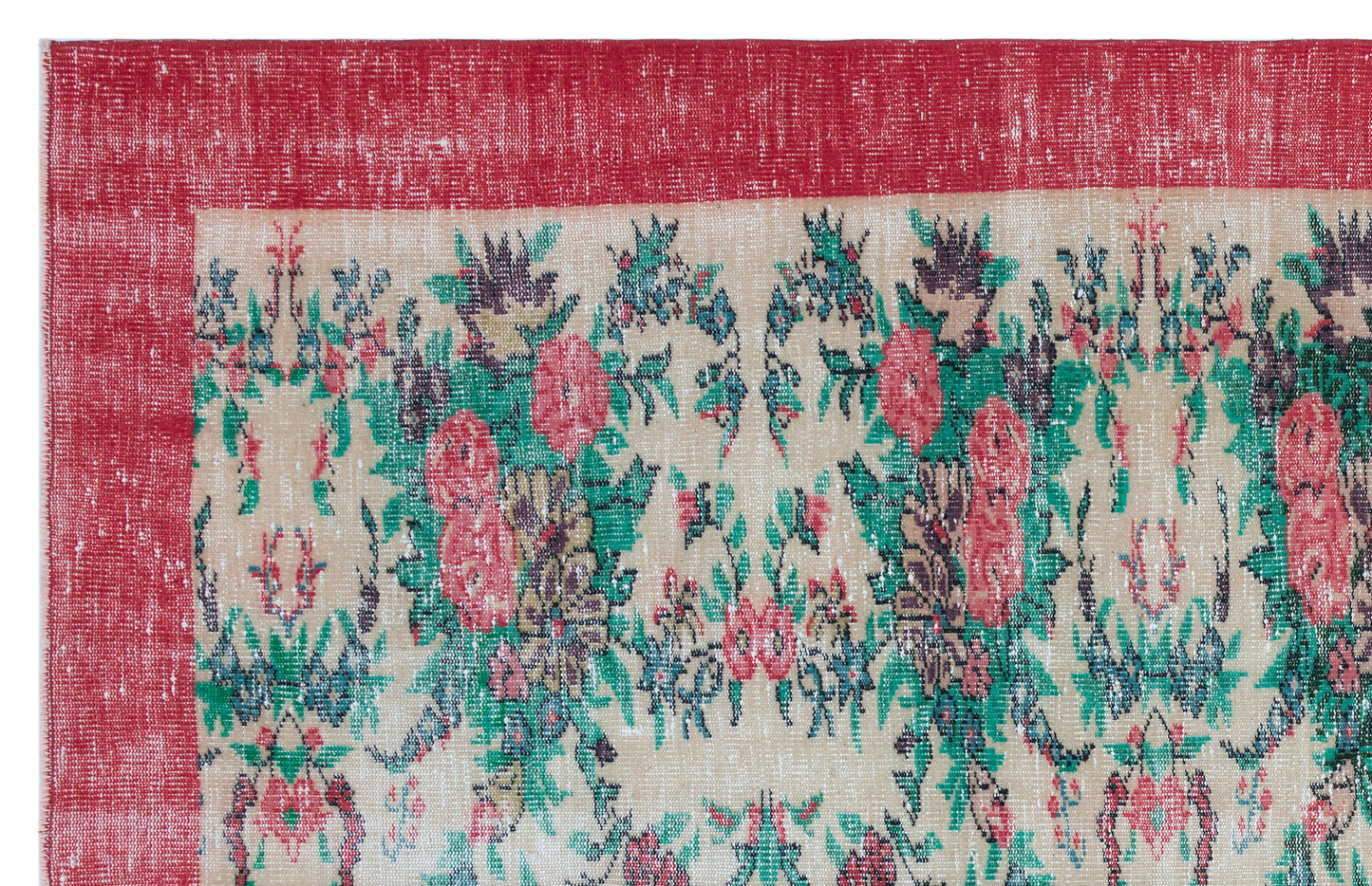 Mobael - Vintage Floral Rug - 5'9 X 9'1