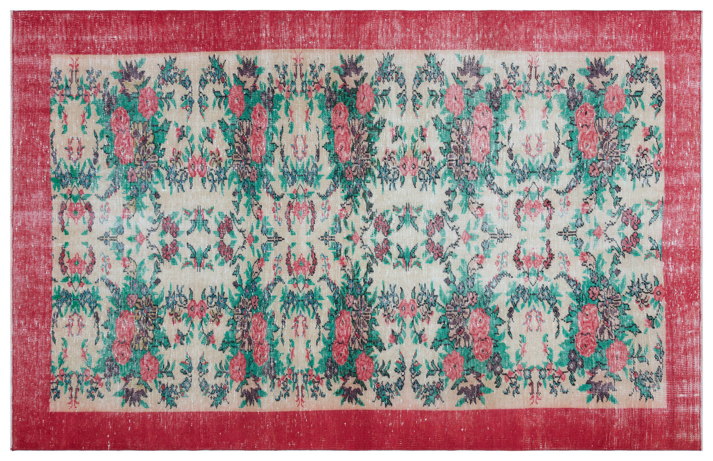 Mobael - Vintage Floral Rug - 5'9 X 9'1