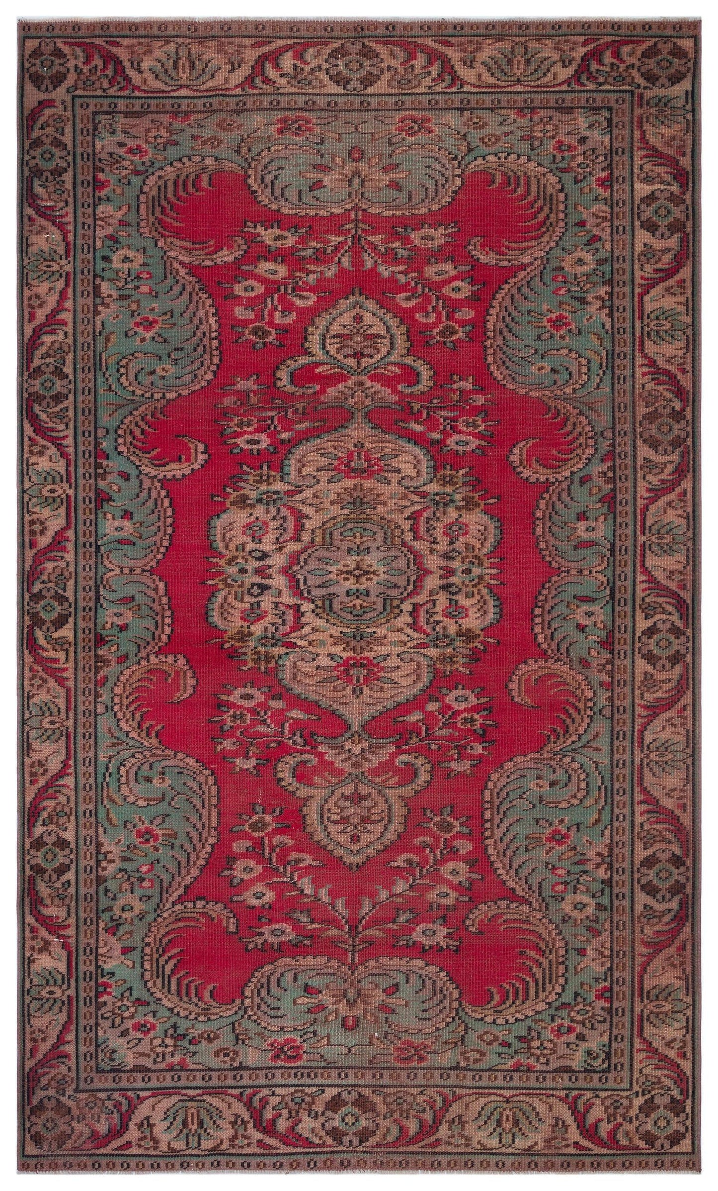 Kahuma - Vintage Medallion Rug - 5'7 X 9'4
