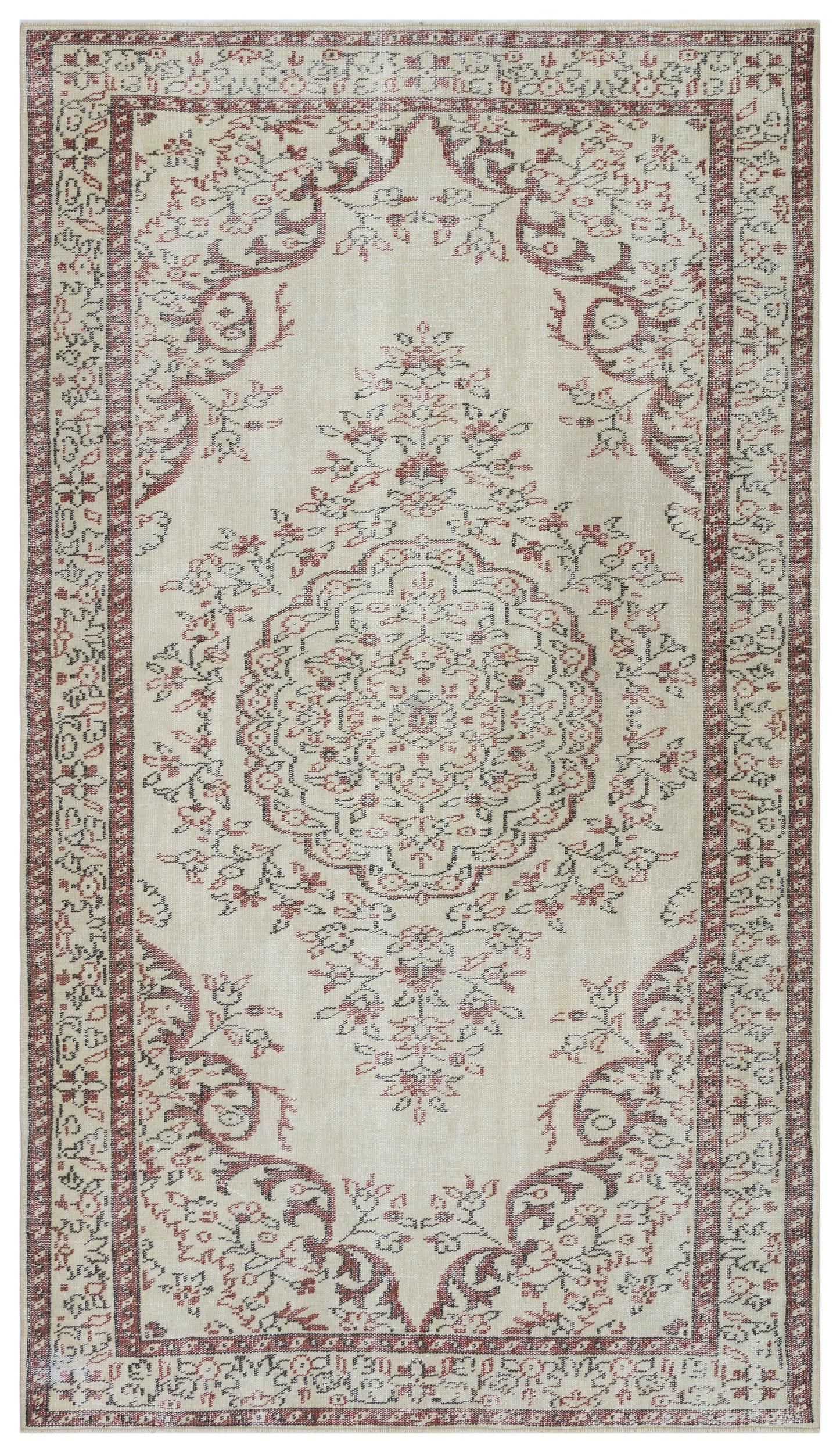Tozeen - Vintage Medallion Rug - 5'4 X 9'4