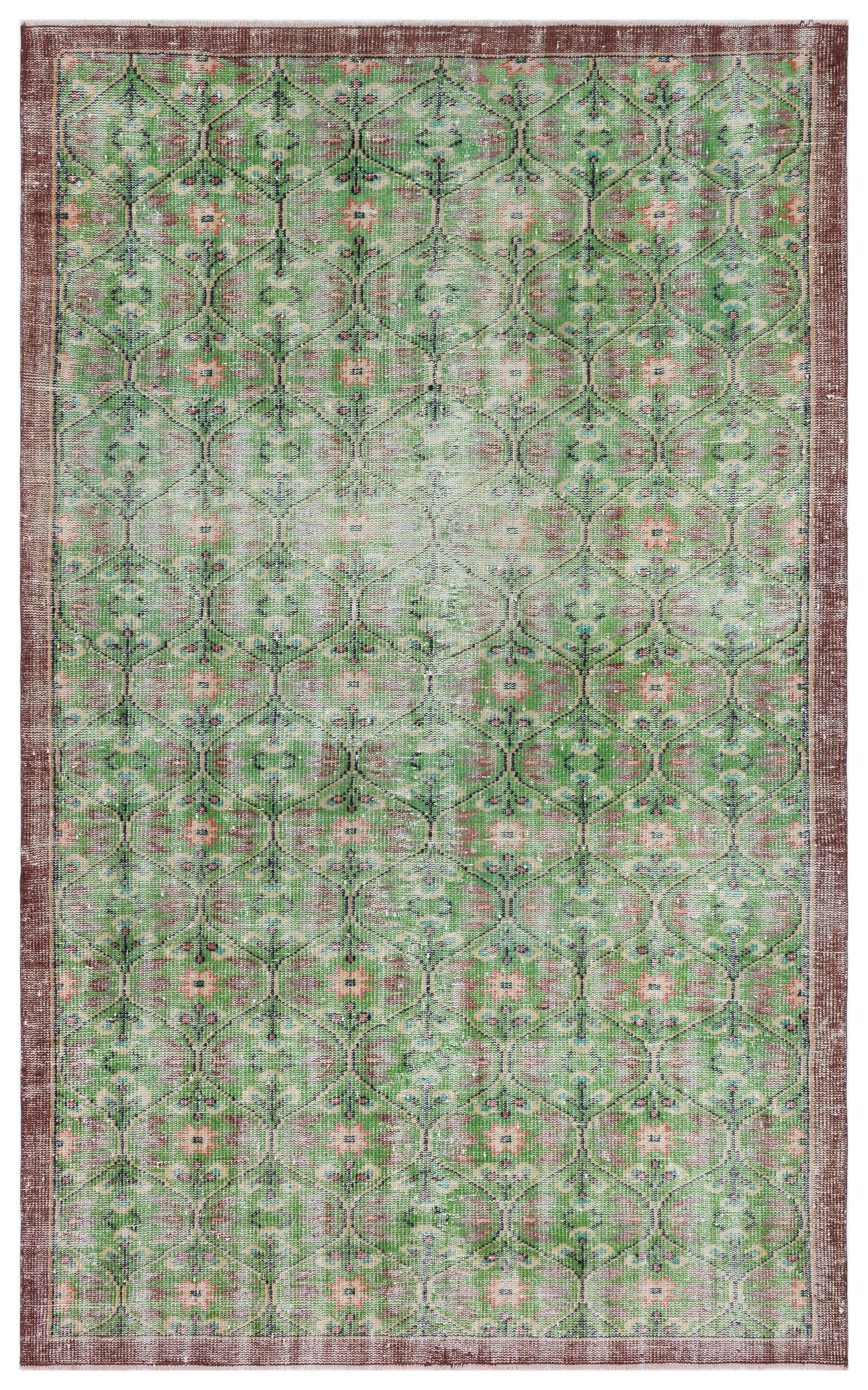 Mizoya - Vintage Floral Rug - 5'5 X 8'10