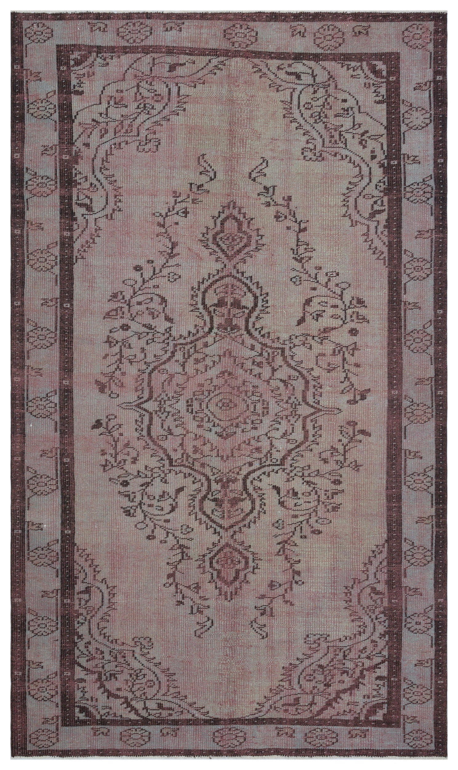 Slagama - Vintage Medallion Rug - 5'5 X 9'3