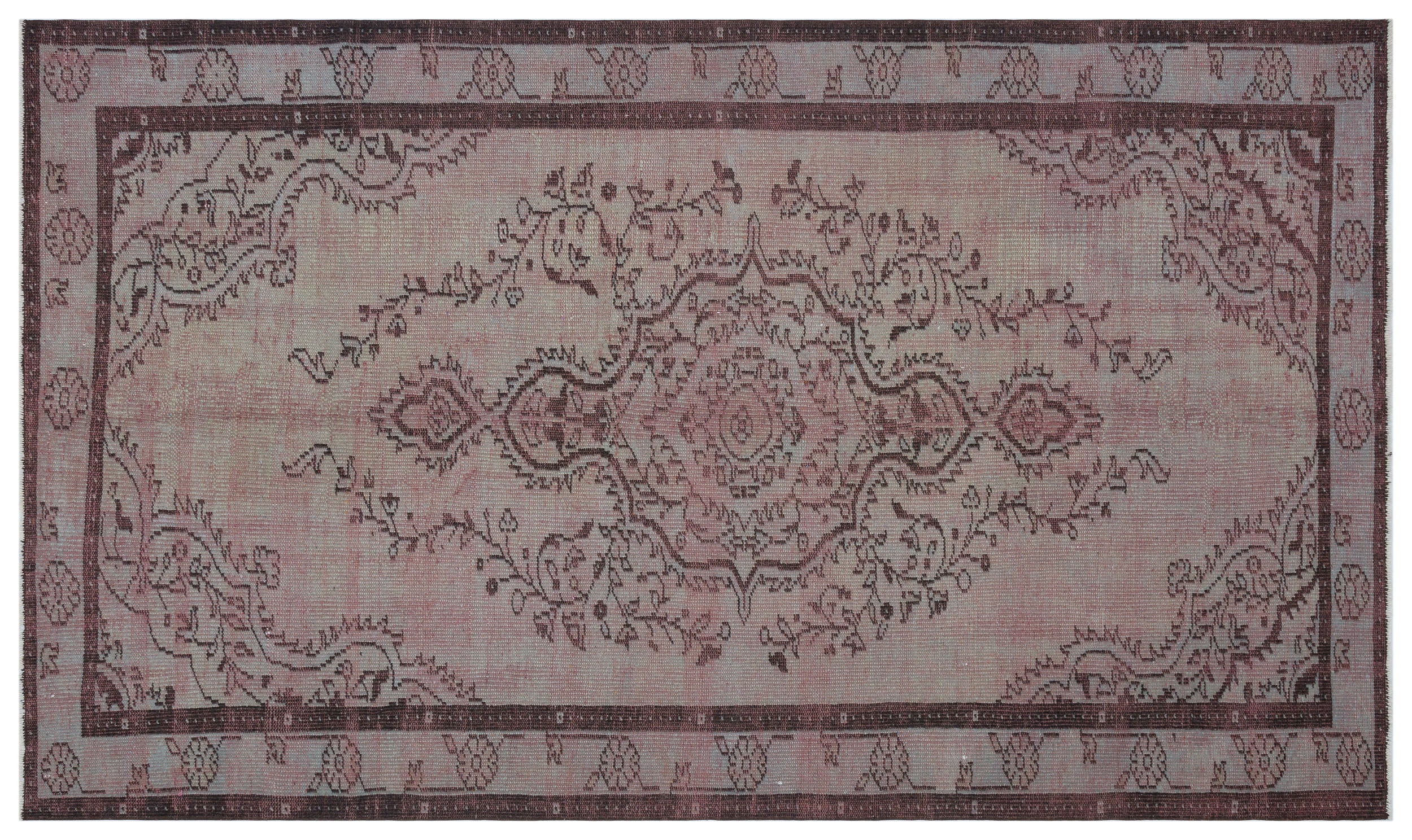 Slagama - Vintage Medallion Rug - 5'5 X 9'3