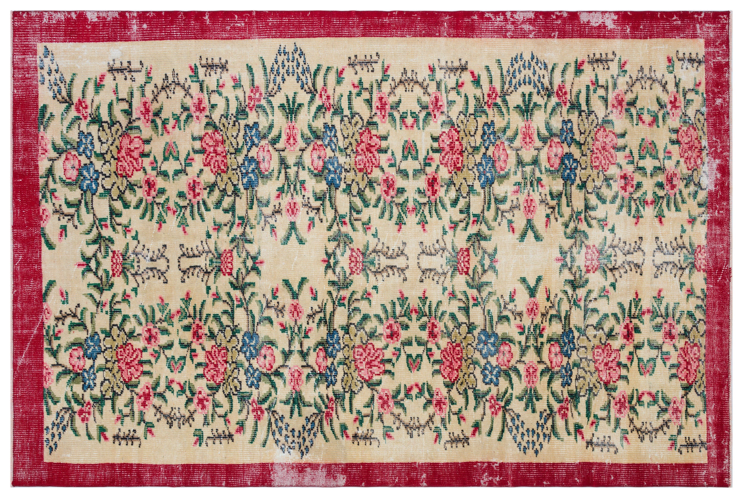 Shiar - Vintage Floral Rug - 5'10 X 8'10
