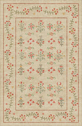 Decorative floral pattern on a beige background