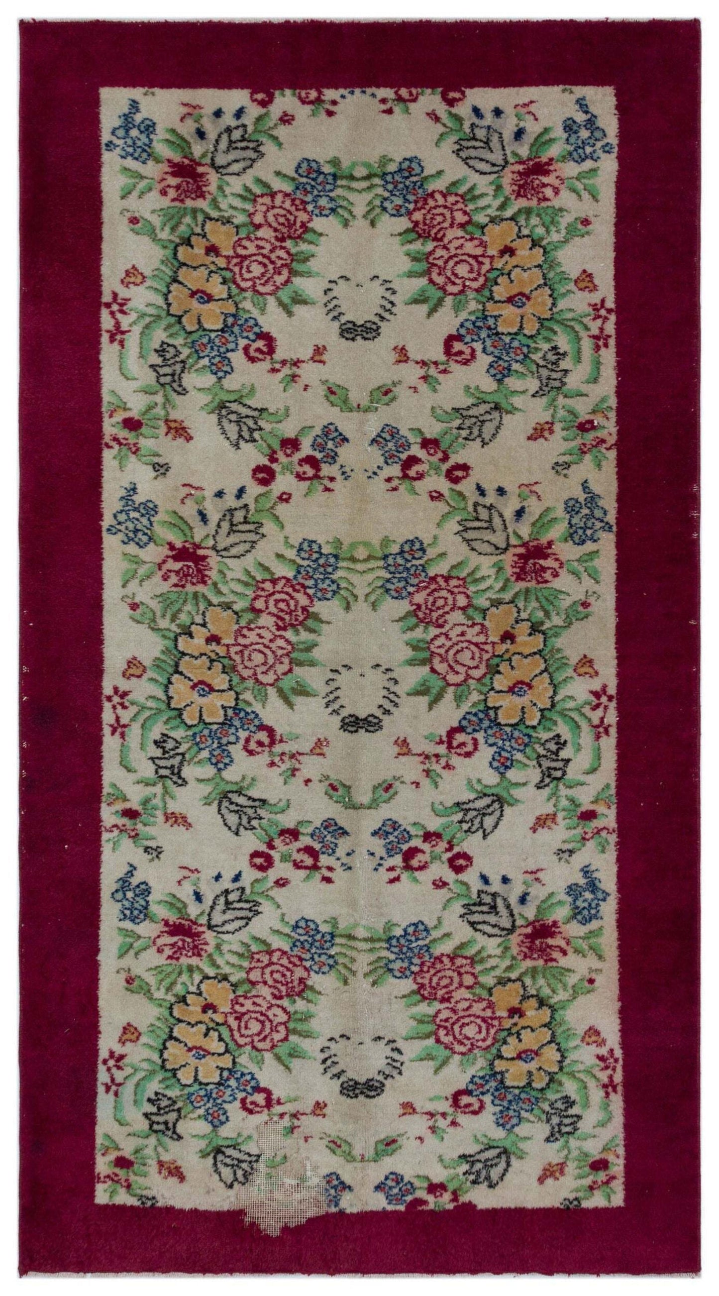 Senea - Vintage Floral Rug - 4'0 X 6'11