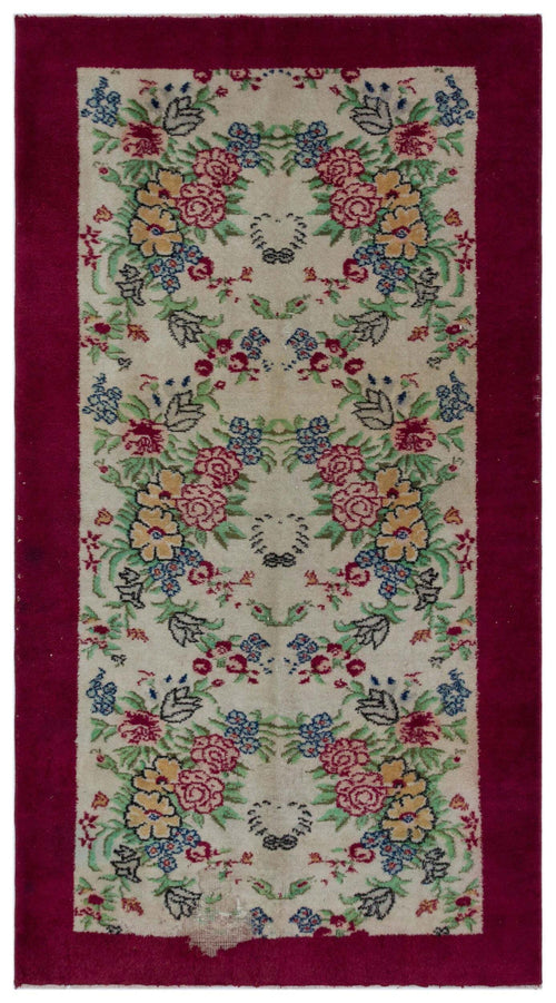 Load image 1 in gallery view. Senea - Vintage Floral Rug - 4'0 X 6'11