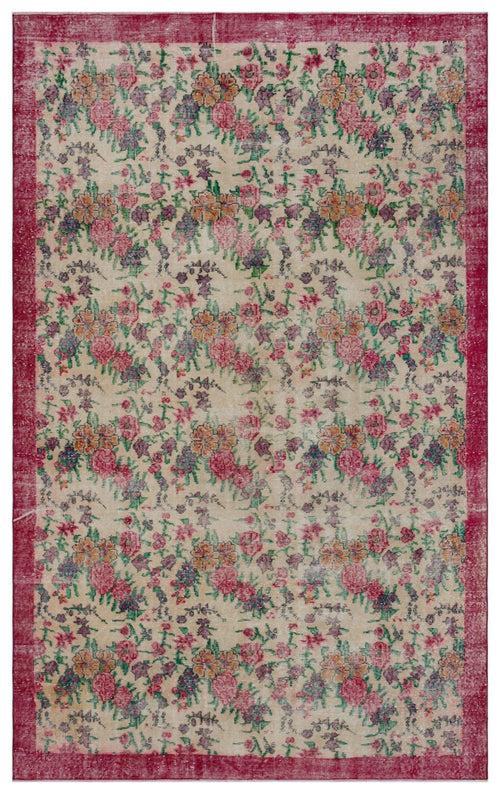 Load image 1 in gallery view. Fleufaon - Vintage Floral Rug - 6'0 X 9'7