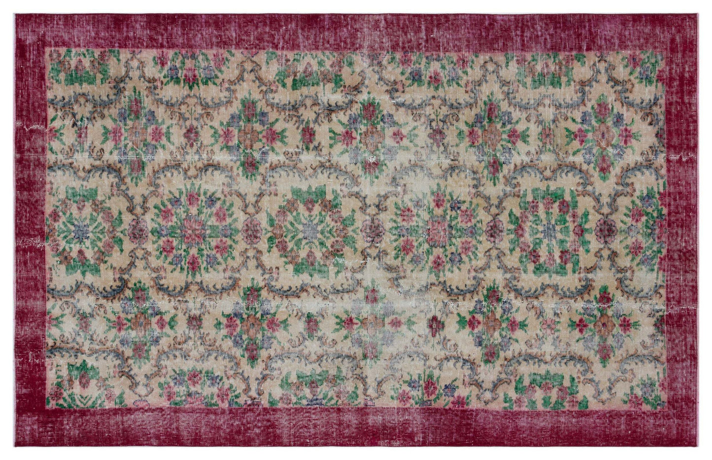 Cagiel - Vintage Floral Rug - 5'1 X 7'10