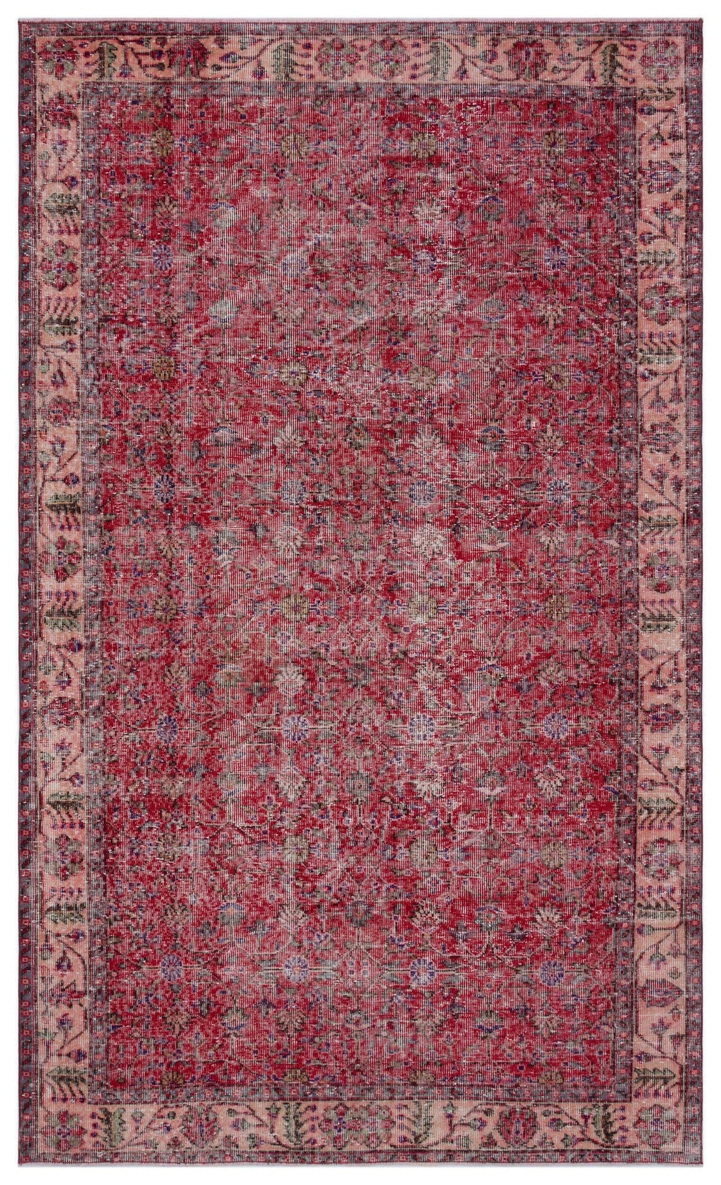 Ponisa - Vintage Floral Rug - 5'9 X 9'6