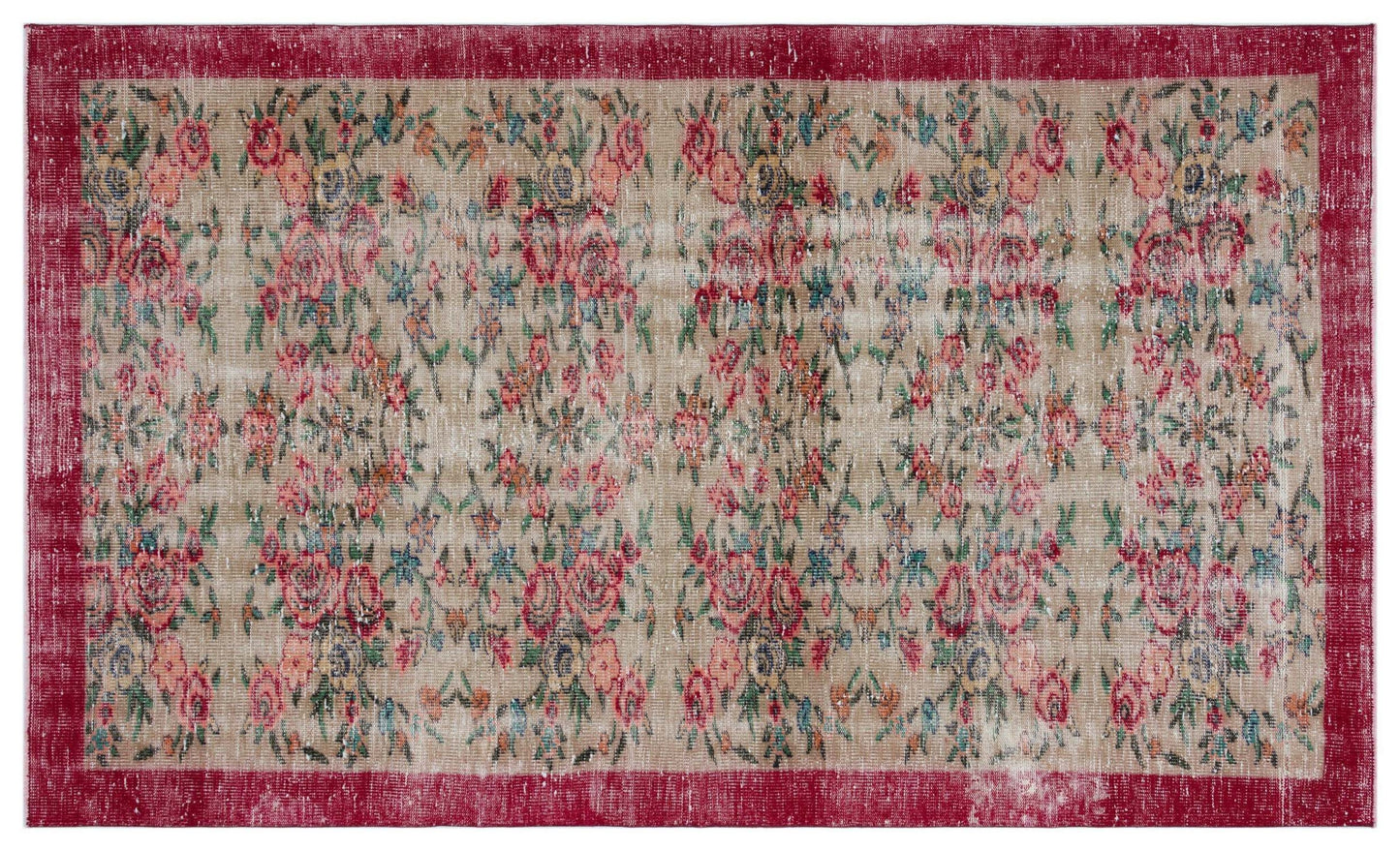 Gufius - Vintage Floral Rug - 5'1 X 8'6