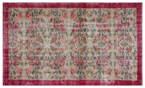 Load image 1 in gallery view. Gufius - Vintage Floral Rug - 5'1 X 8'6