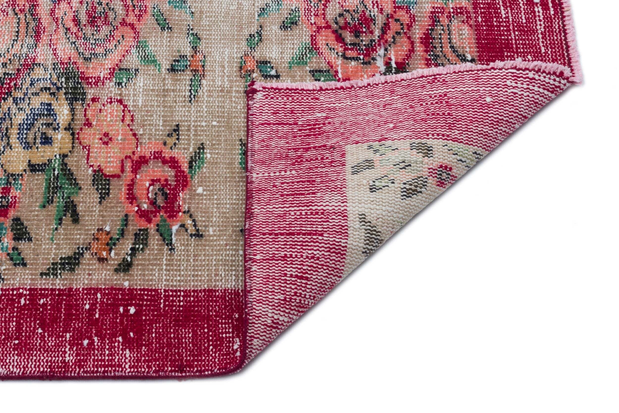 Gufius - Vintage Floral Rug - 5'1 X 8'6