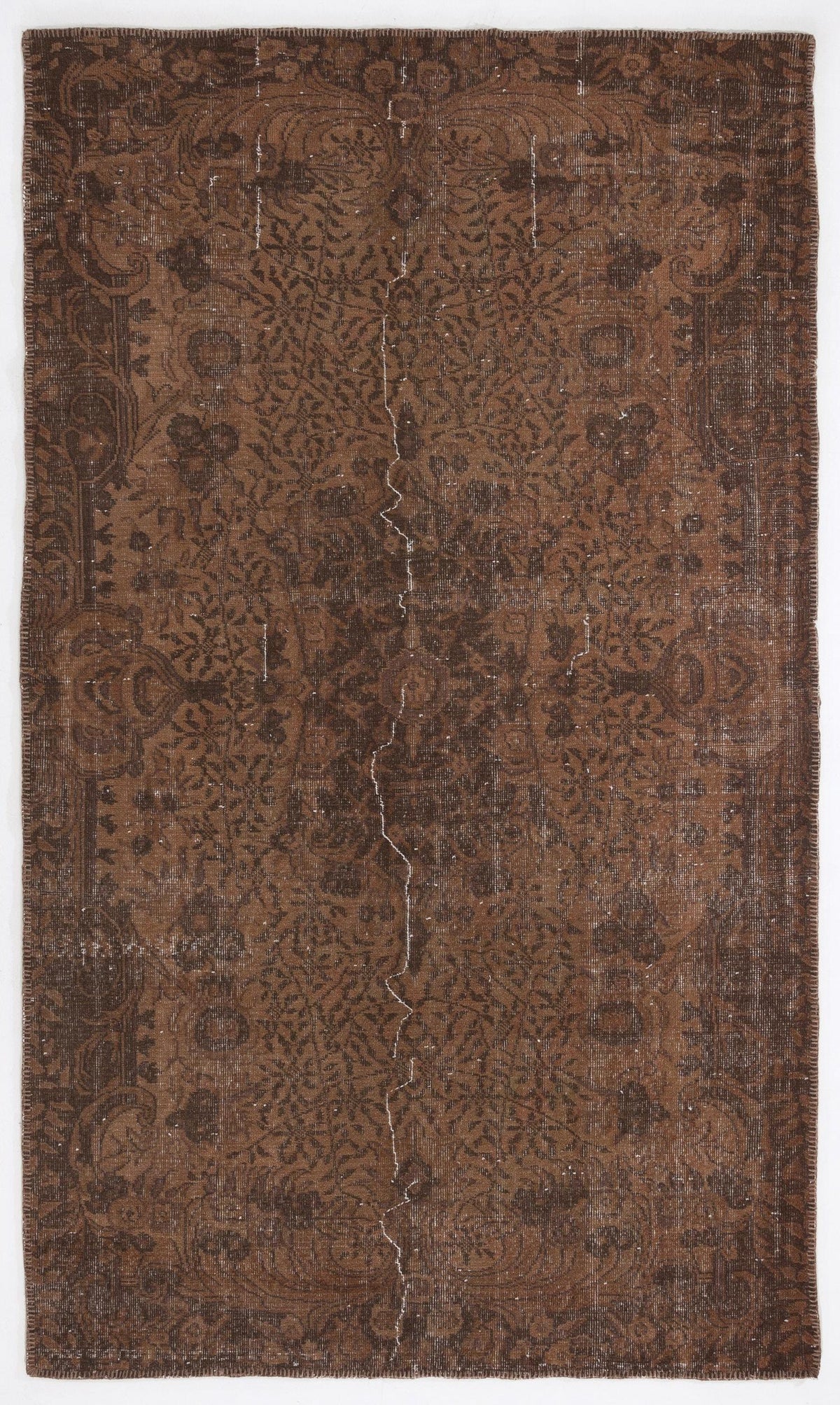 Old Stringy Rug Trimuyn Vintage Distressed Hand-Woven Rug 5'4 X 9'0 | JUSTHand-Woven ...
