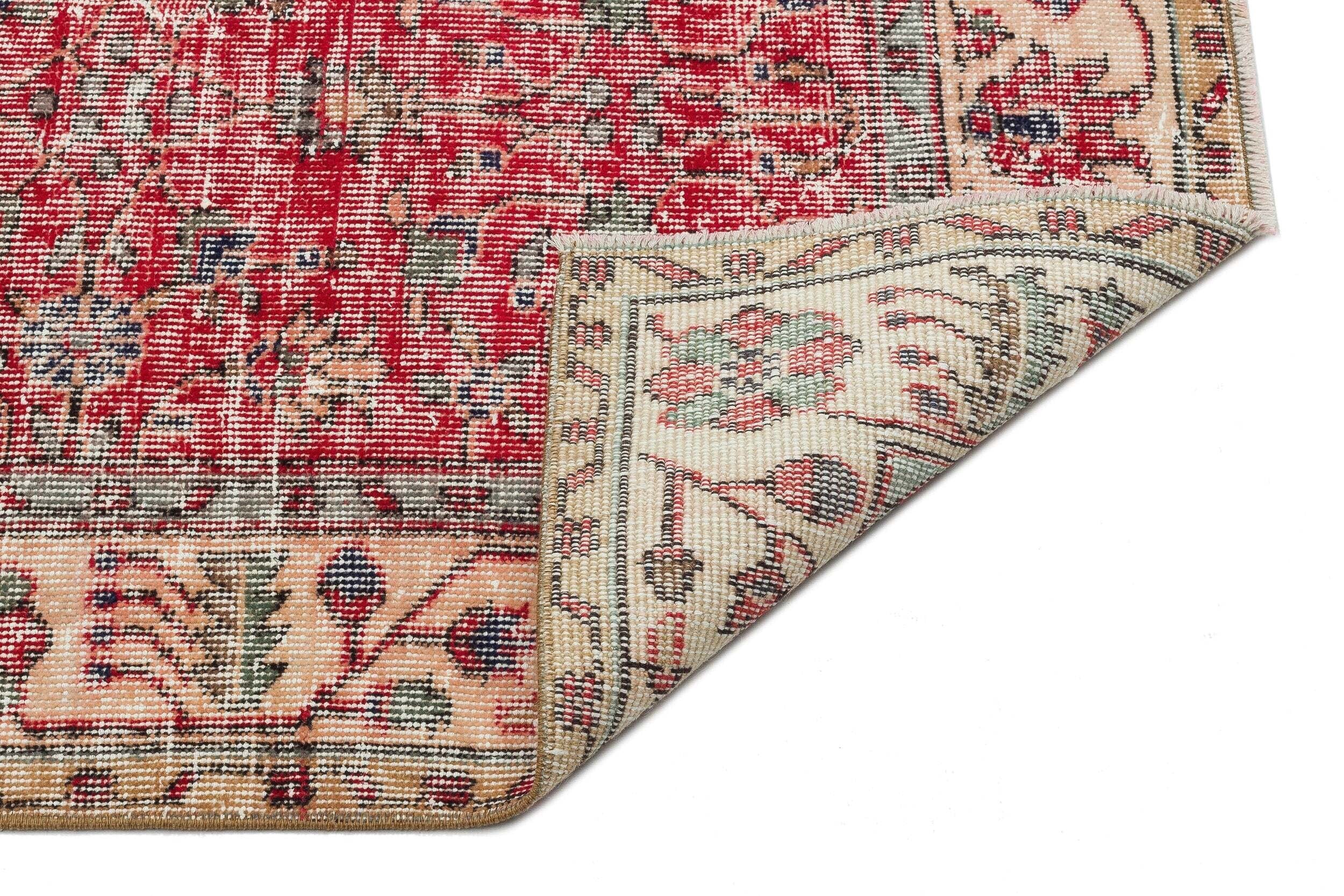 Zuhaon - Vintage Floral Rug - 5'5 X 9'1