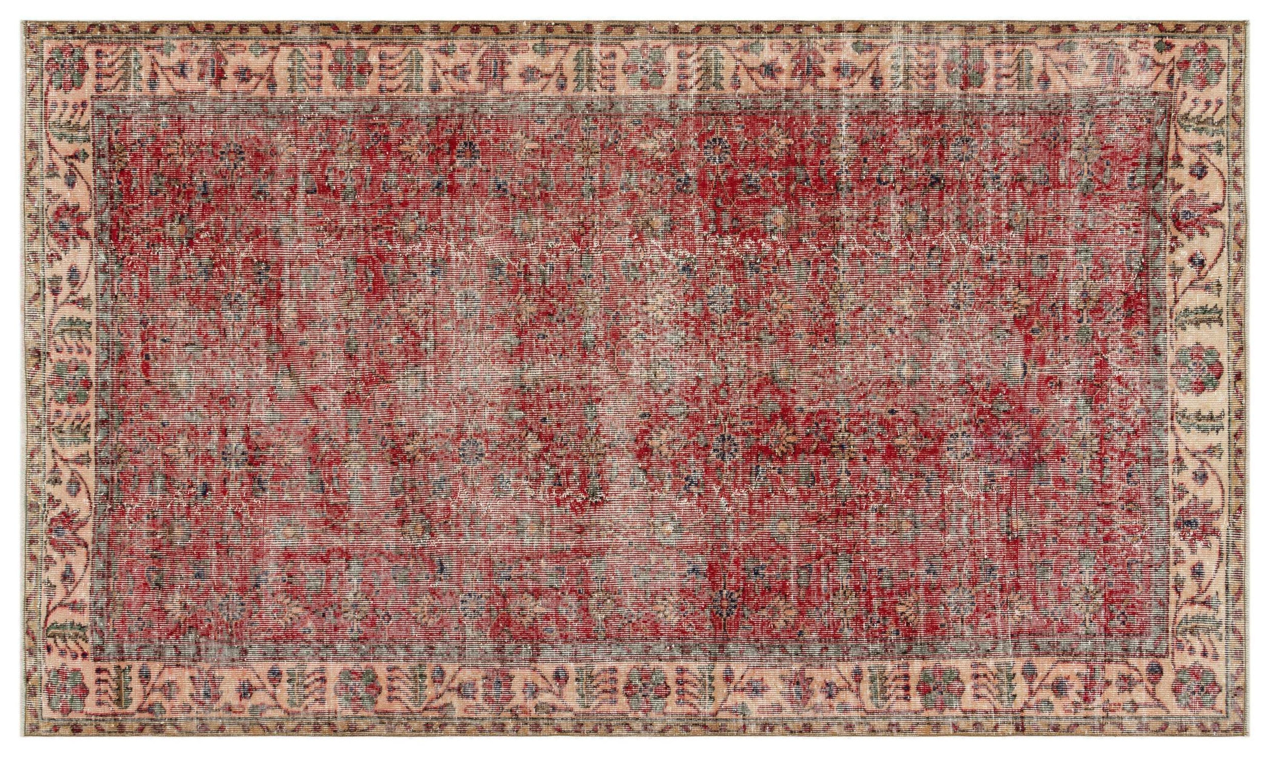 Zuhaon - Vintage Floral Rug - 5'5 X 9'1