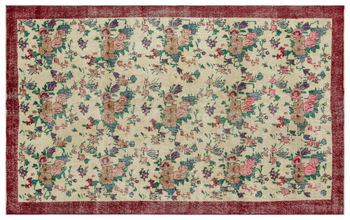 Load image 1 in gallery view. Vugeos - Vintage Floral Rug - 6'3 X 9'8