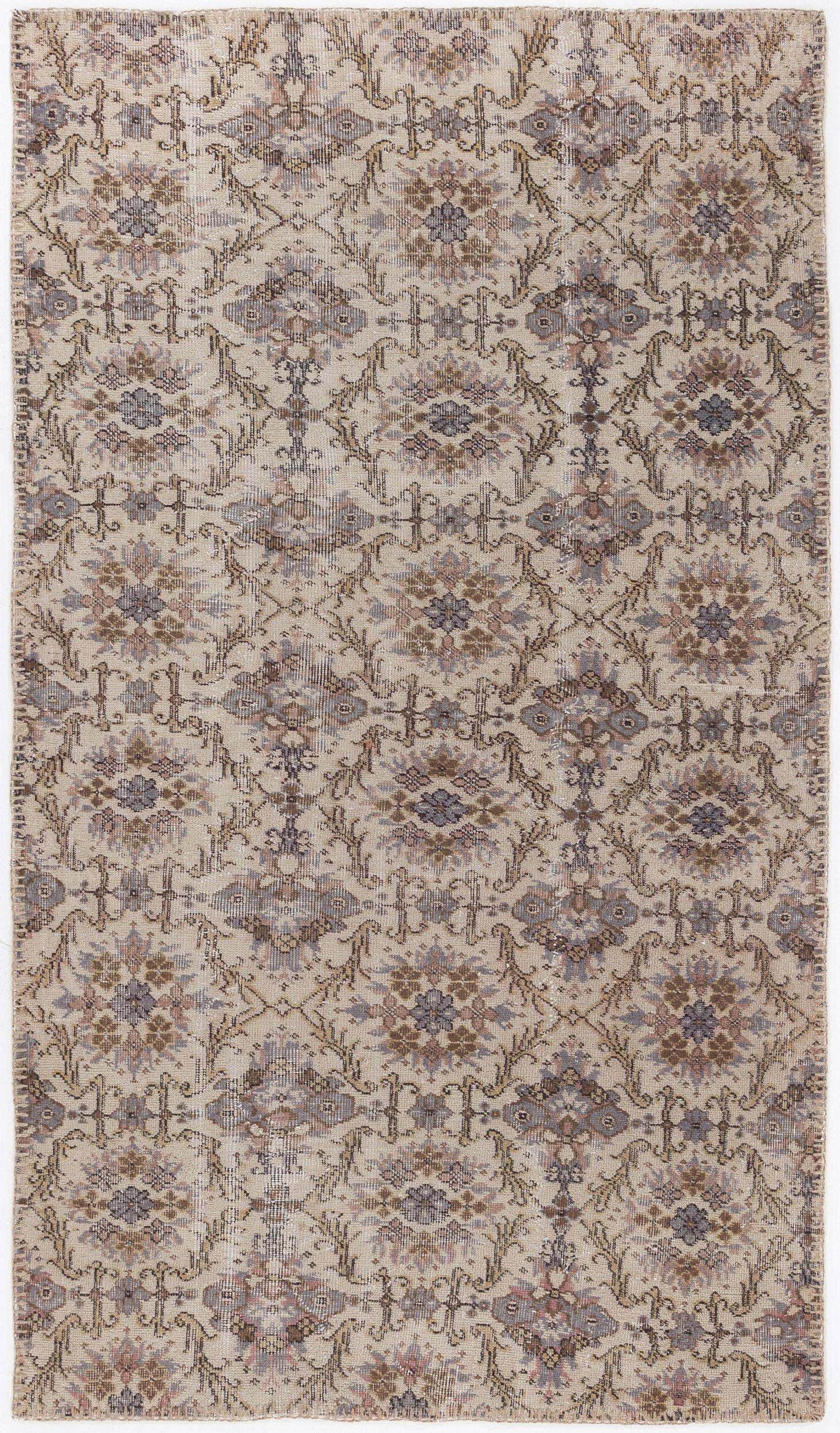 Tikoya - Vintage Floral Rug - 4'8 X 8'2