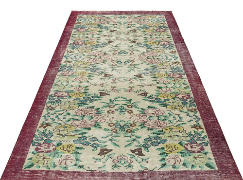 Load image 1 in gallery view. Kibaix - Vintage Floral Rug - 4'11 X 8'3