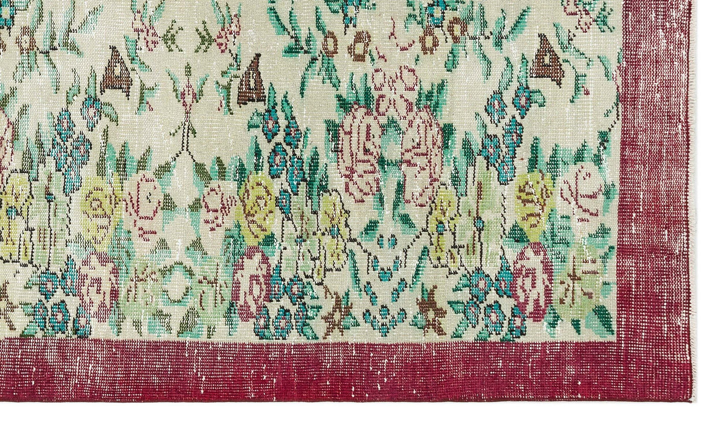 Kibaix - Vintage Floral Rug - 4'11 X 8'3