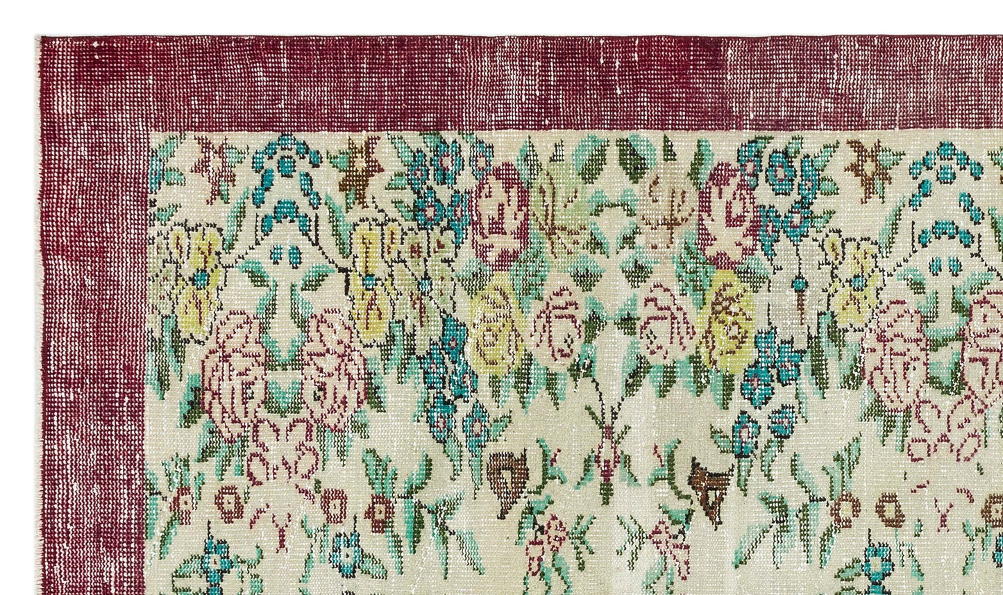 Kibaix - Vintage Floral Rug - 4'11 X 8'3