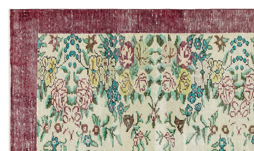 Load image 1 in gallery view. Kibaix - Vintage Floral Rug - 4'11 X 8'3