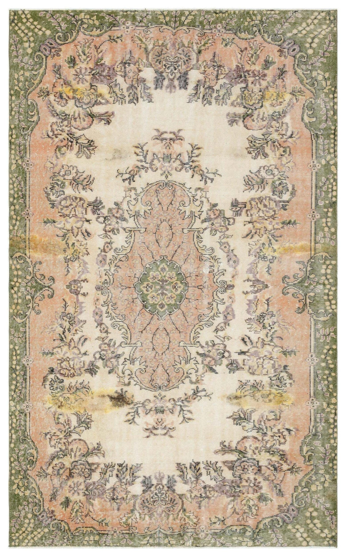 Craemuya - Vintage Medallion Rug - 5'10 X 9'8