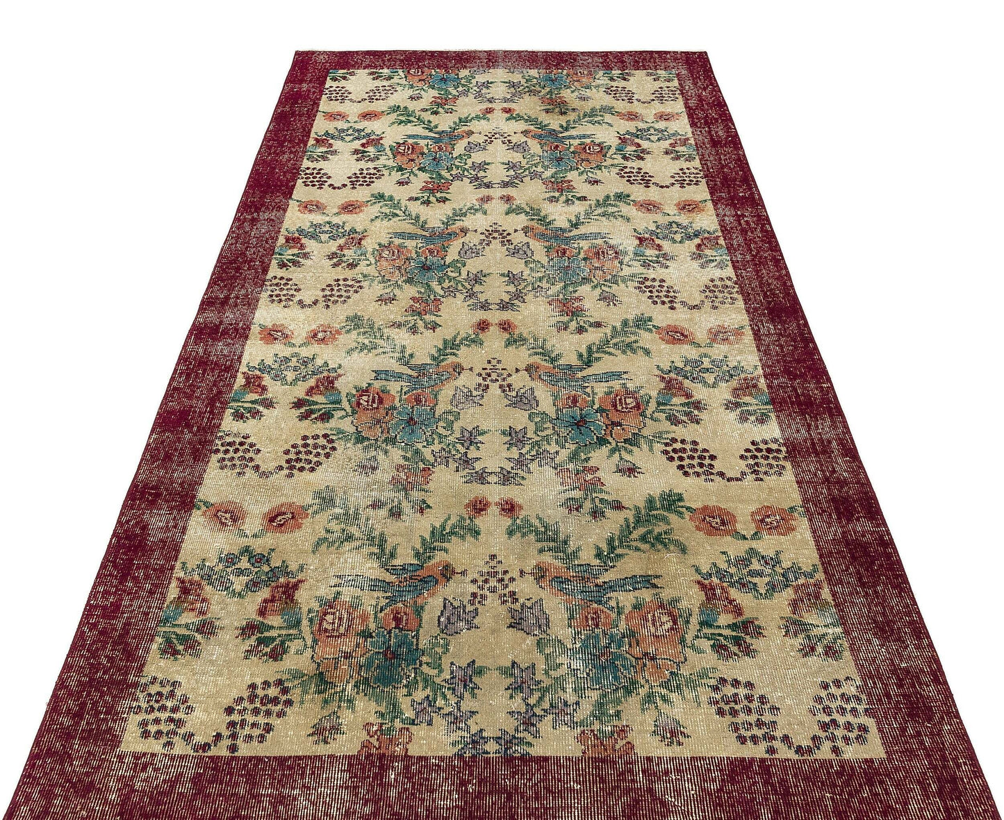 Biala - Vintage Distressed Rug - 4'4 X 8'1