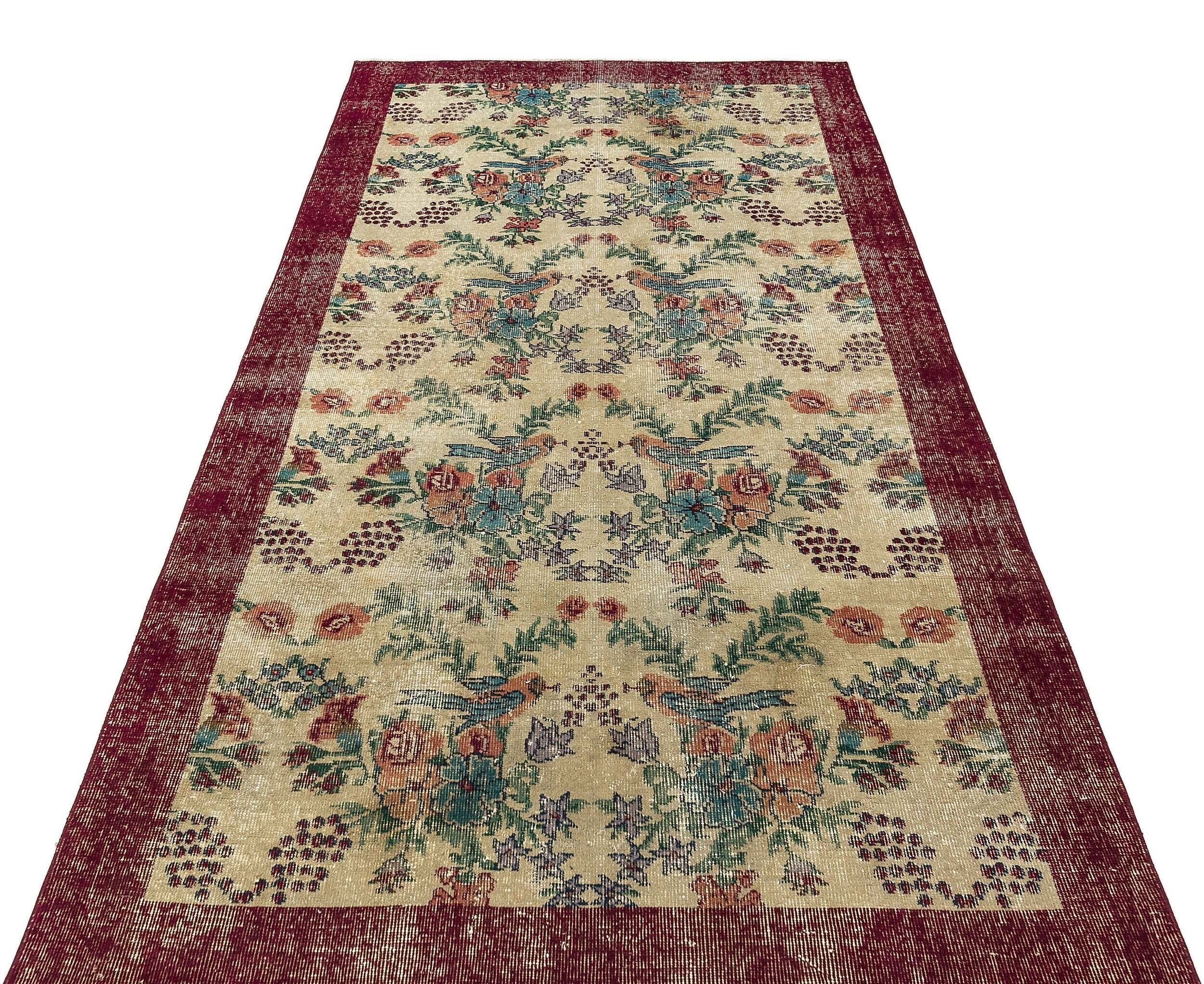 Biala - Vintage Distressed Rug - 4'4 X 8'1