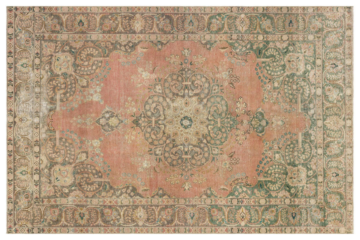 Huvela - Vintage Medallion Rug - 6'2 X 9'5