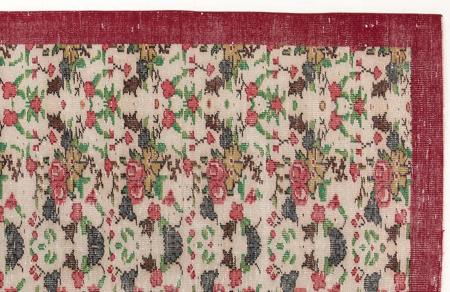Veahuix - Vintage Floral Rug - 5'3 X 8'8