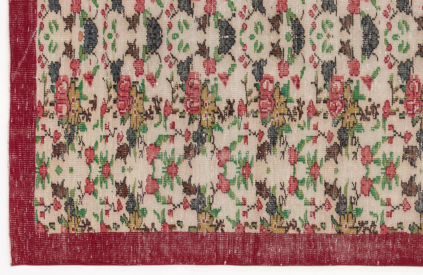Veahuix - Vintage Floral Rug - 5'3 X 8'8