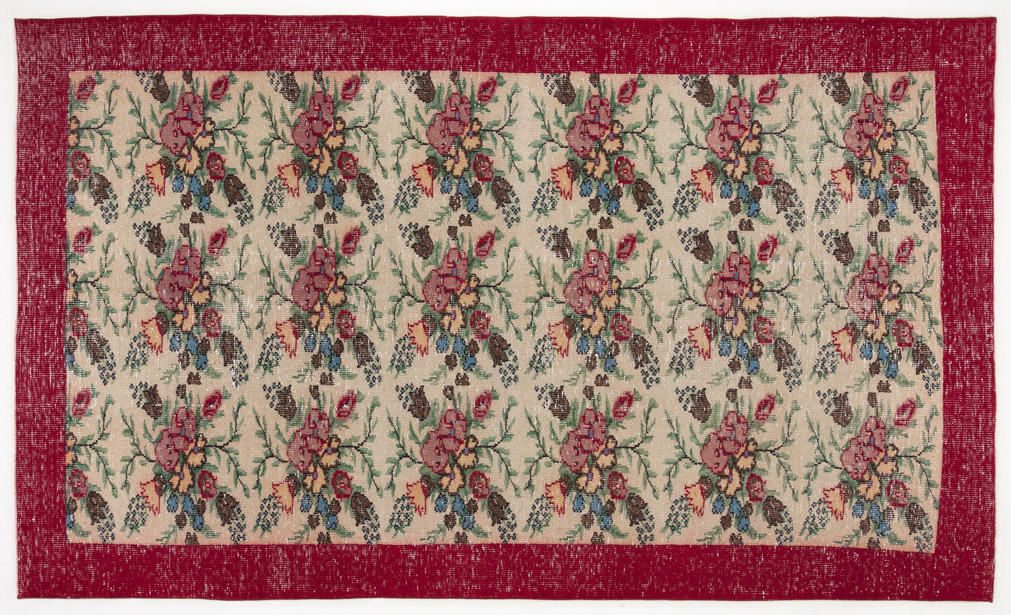 Lekail - Vintage Floral Rug - 5'9 X 10'0