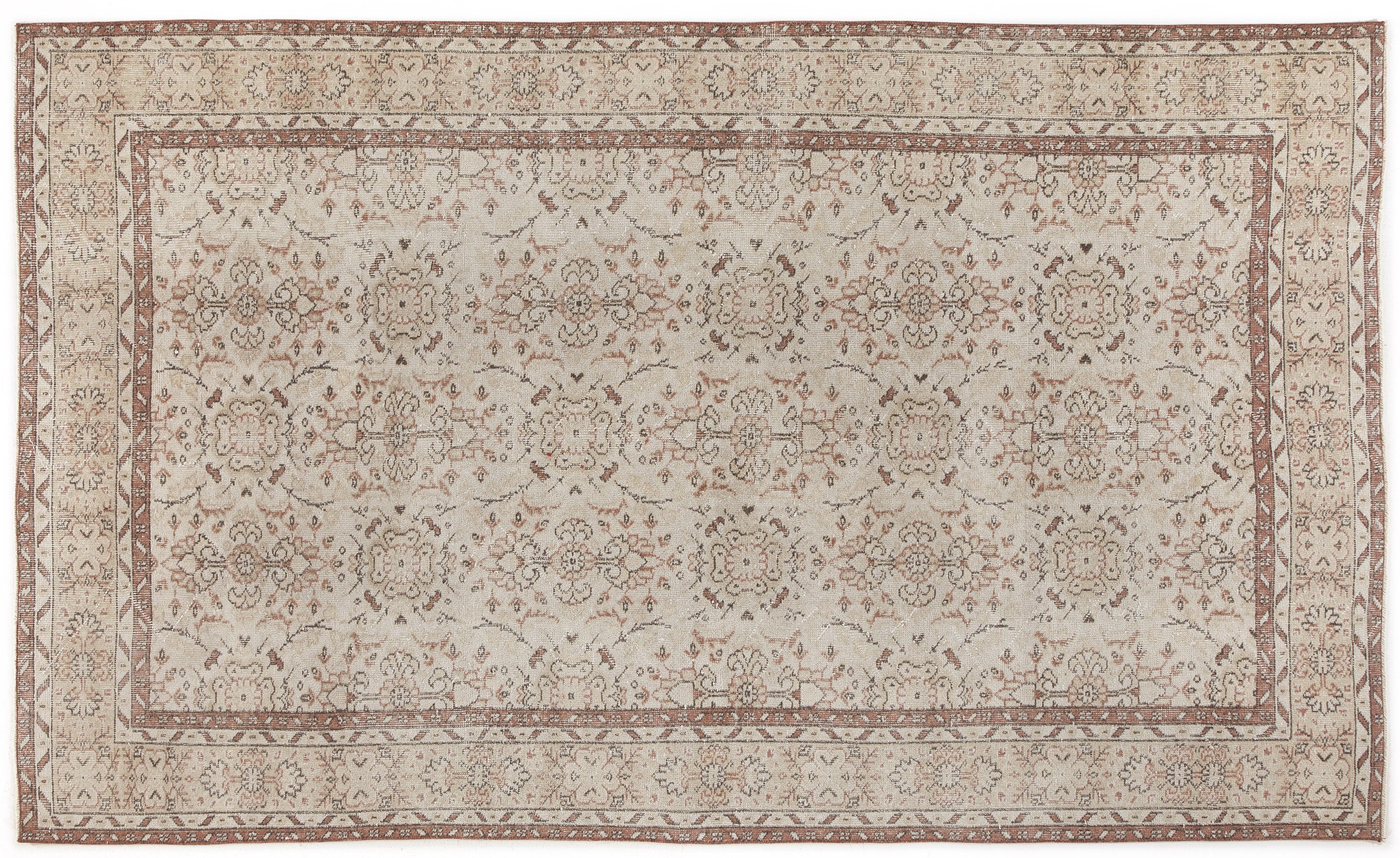 Freguen - Vintage Floral Rug - 5'8 X 9'5
