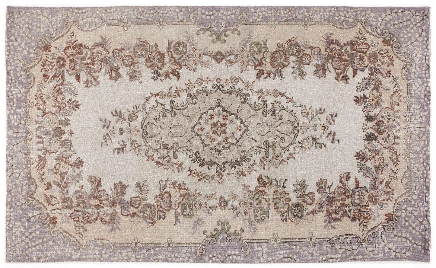 Thoazaor - Vintage Medallion Rug - 5'7 X 9'5