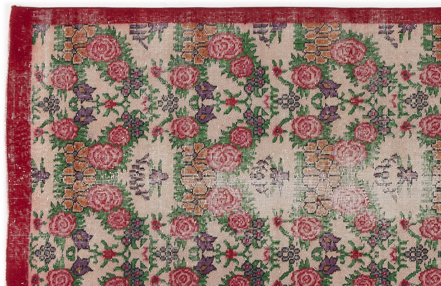 Mizema - Vintage Floral Rug - 3'7 X 6'8