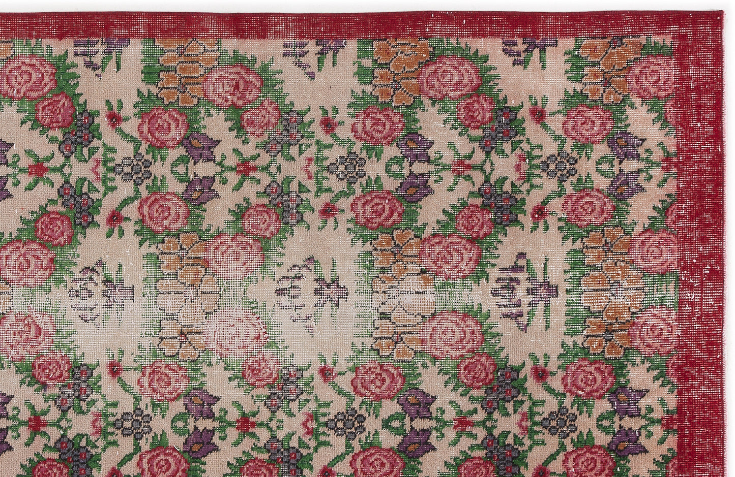 Mizema - Vintage Floral Rug - 3'7 X 6'8