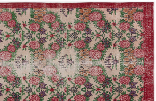 Load image 1 in gallery view. Mizema - Vintage Floral Rug - 3'7 X 6'8