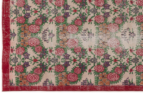 Load image 1 in gallery view. Mizema - Vintage Floral Rug - 3'7 X 6'8