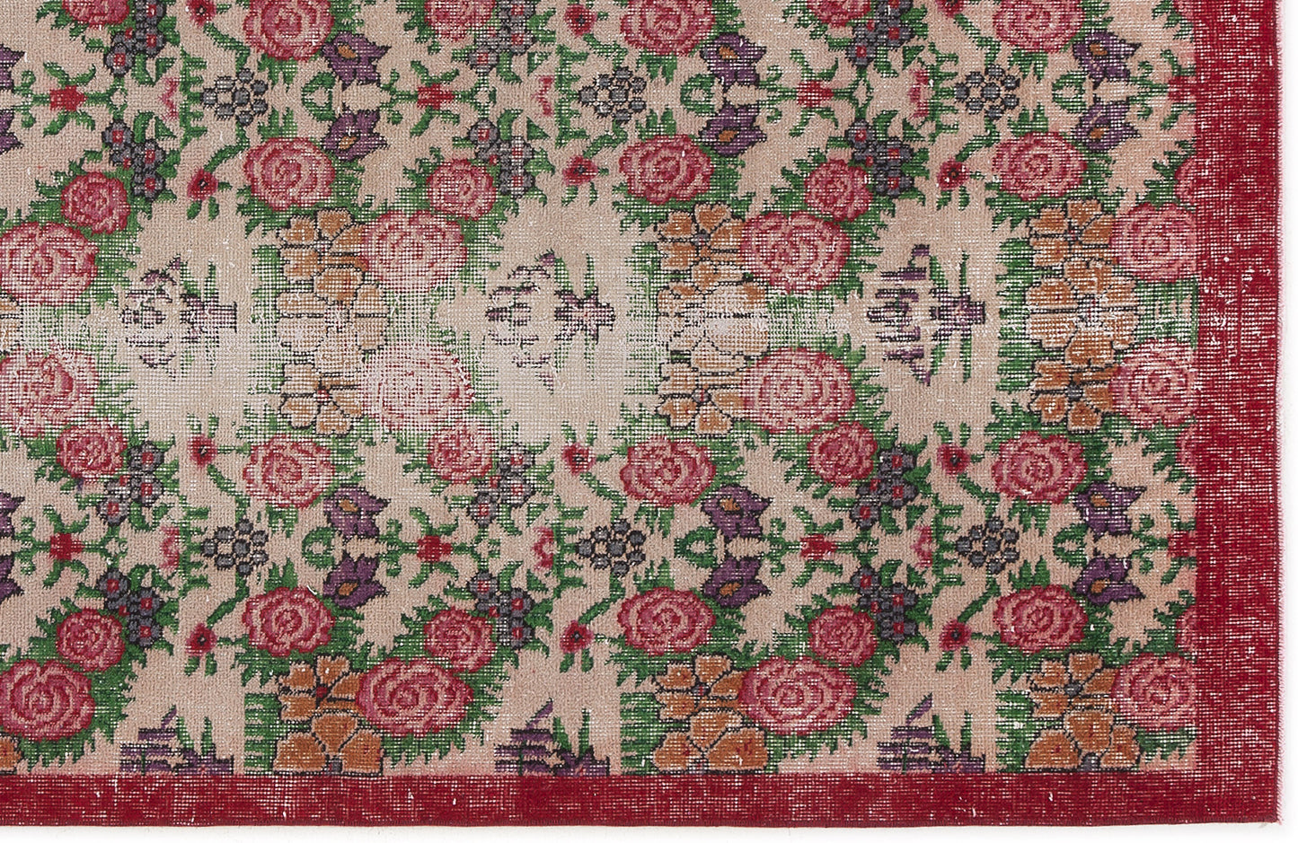 Mizema - Vintage Floral Rug - 3'7 X 6'8