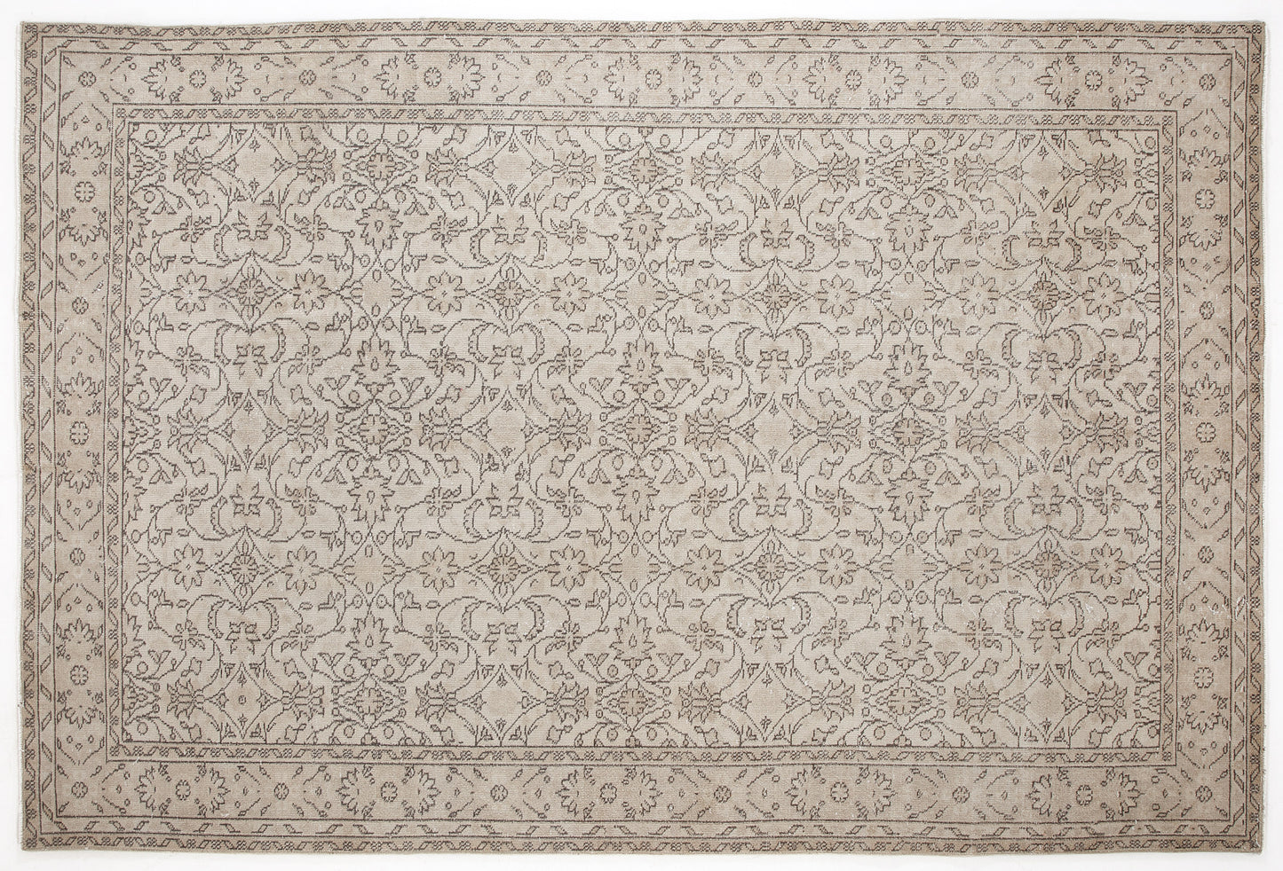 Grihala - Vintage Floral Rug - 6'1 X 9'3