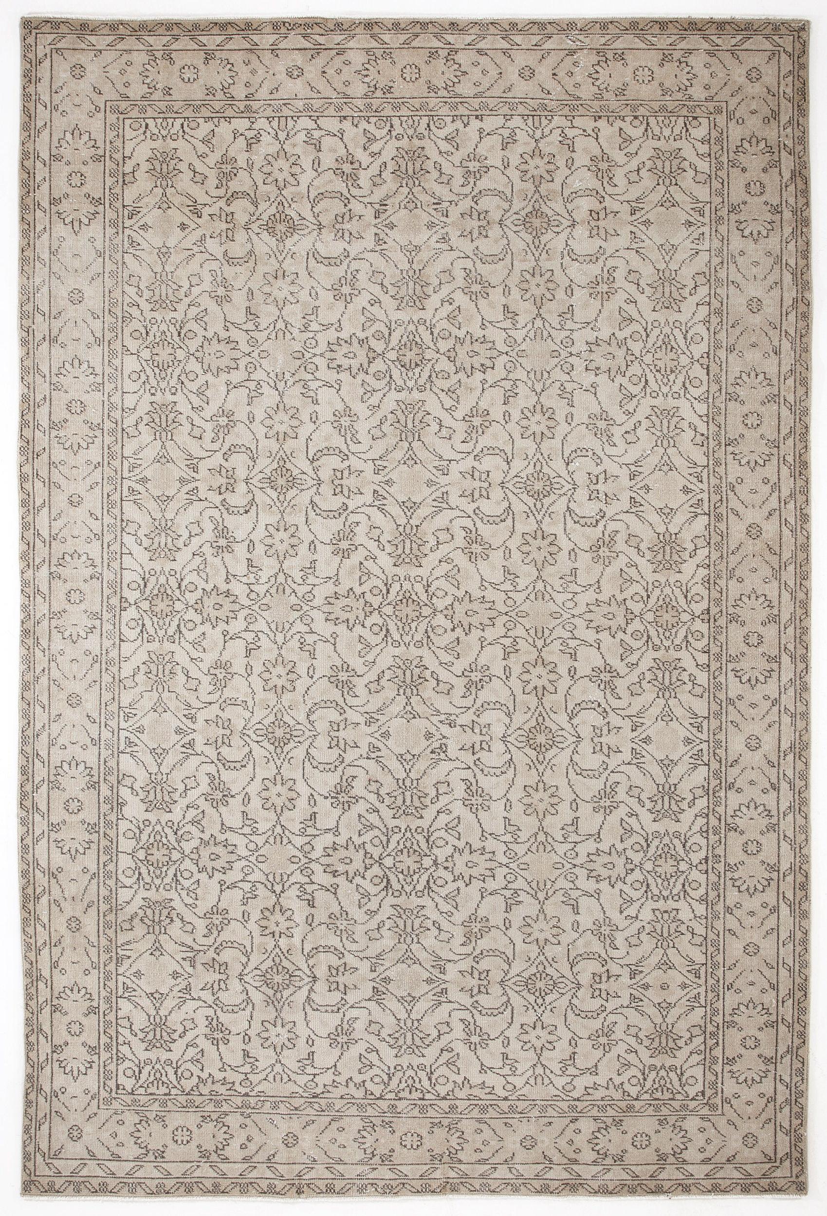 Grihala - Vintage Floral Rug - 6'1 X 9'3
