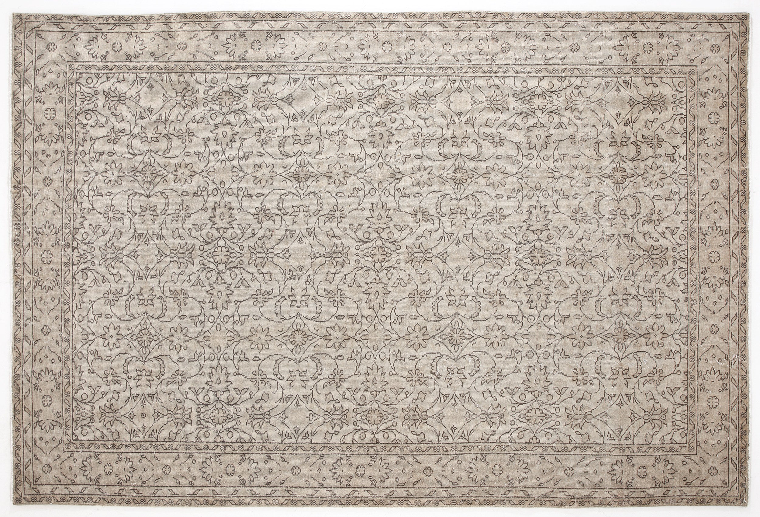 Grihala - Vintage Floral Rug - 6'1 X 9'3