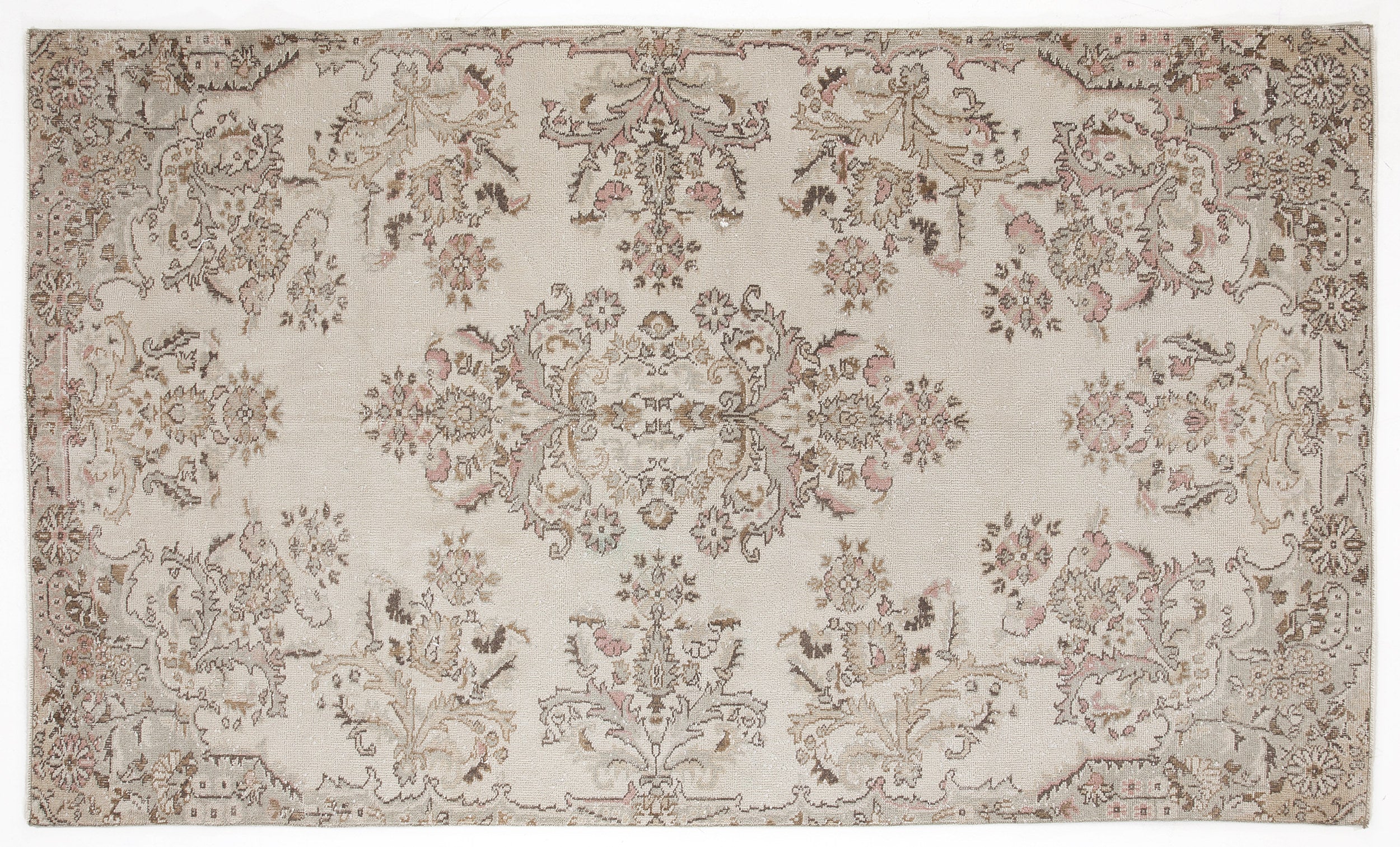 Faduya - Vintage Floral Rug - 6'2 X 9'4