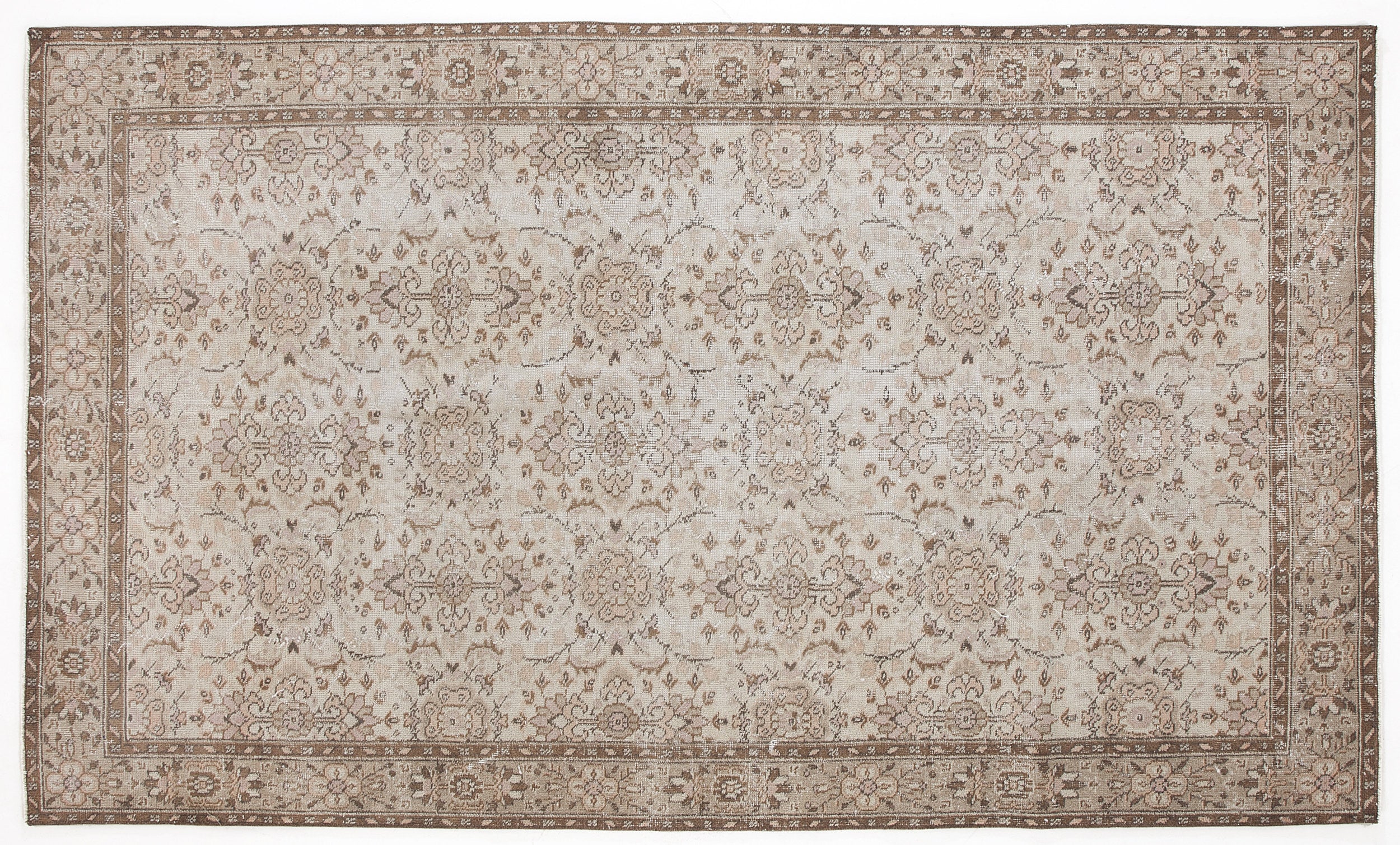 Leura - Vintage Floral Rug - 5'1 X 8'9