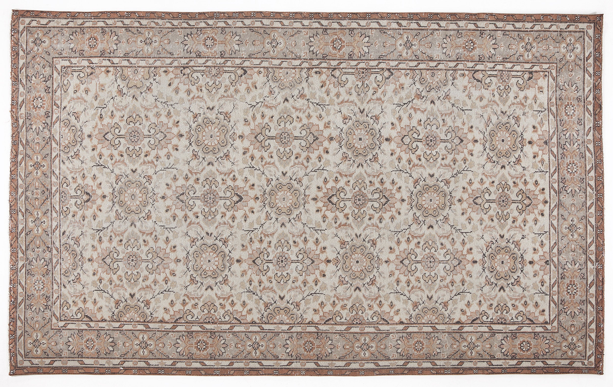 Slina - Vintage Floral Rug - 5'7 X 9'3