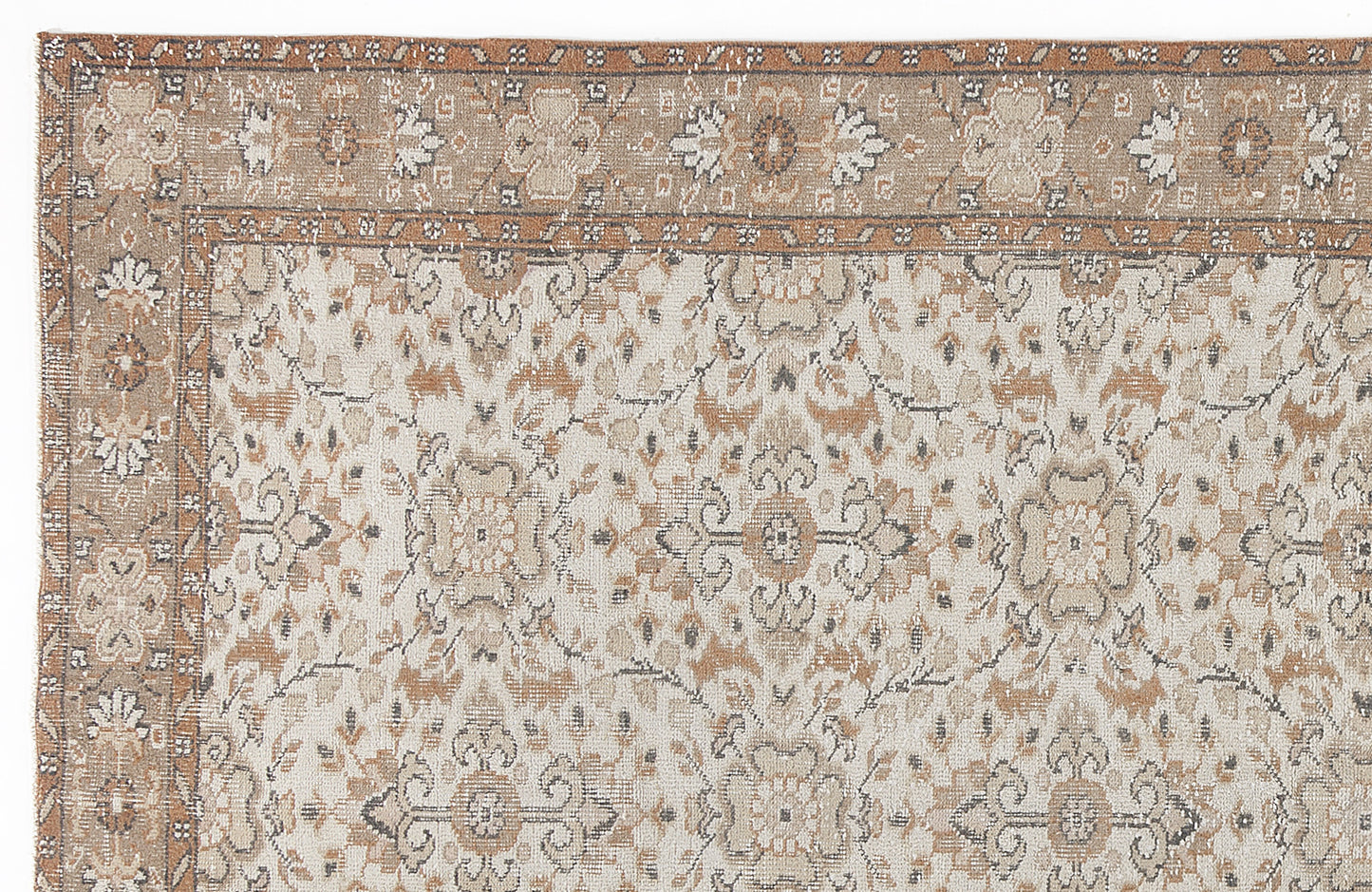 Riseva - Vintage Floral Rug - 5'5 X 9'1