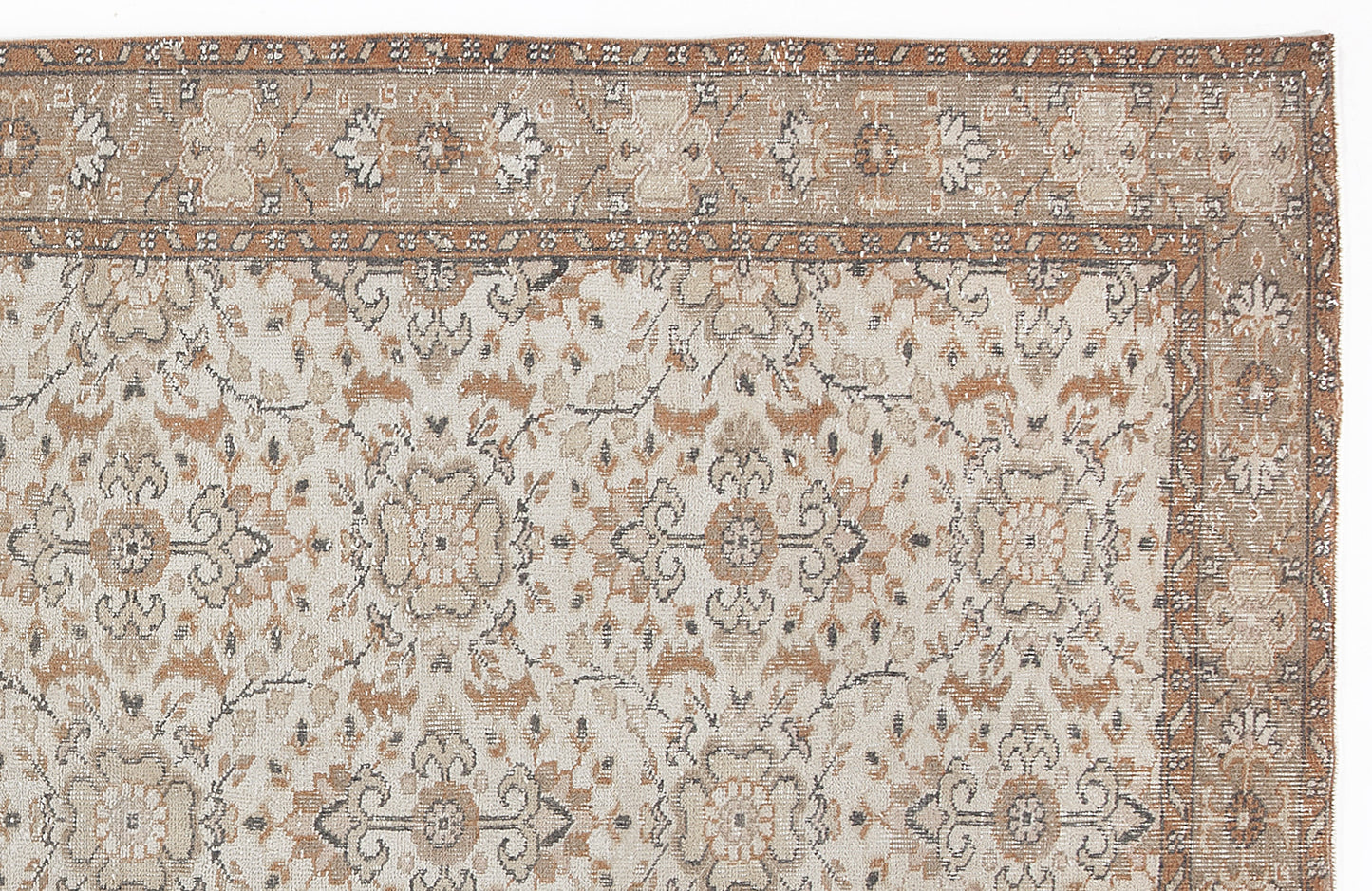 Riseva - Vintage Floral Rug - 5'5 X 9'1