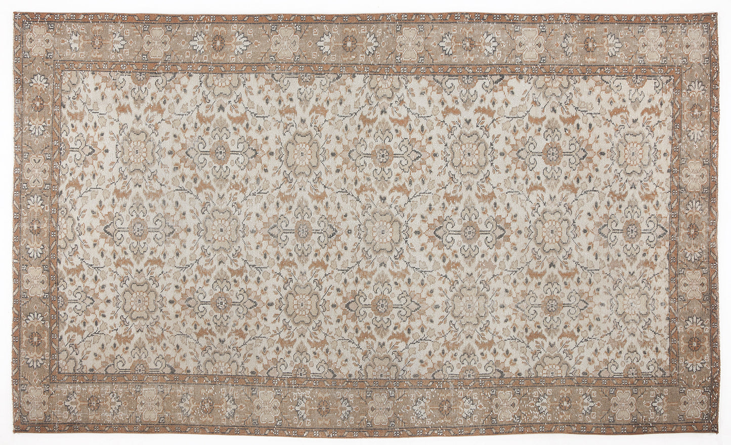 Riseva - Vintage Floral Rug - 5'5 X 9'1